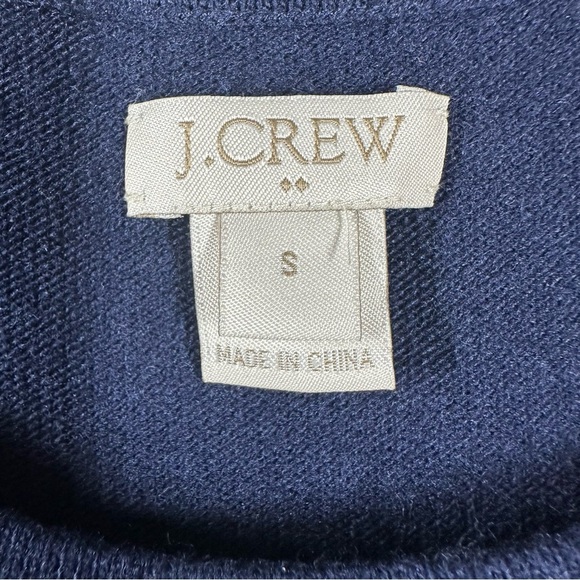 J. Crew Navy Blue Crew Neck Sweater - Picture 4 of 6